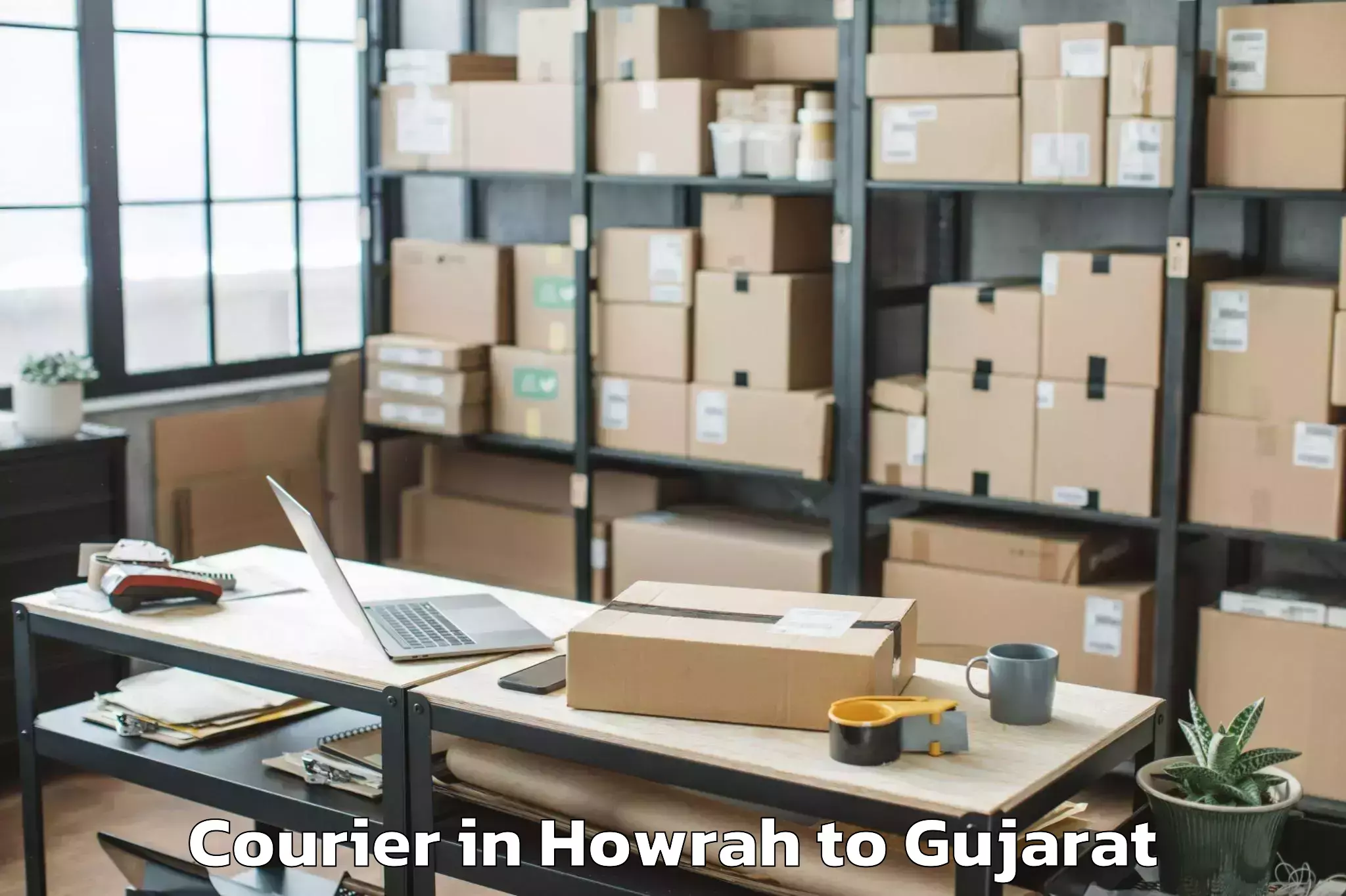 Book Howrah to Sankeshwar Courier Online